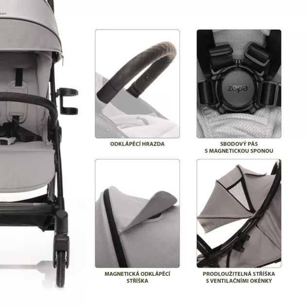 Zopa Quiq 2 babakocsi  Metal Grey