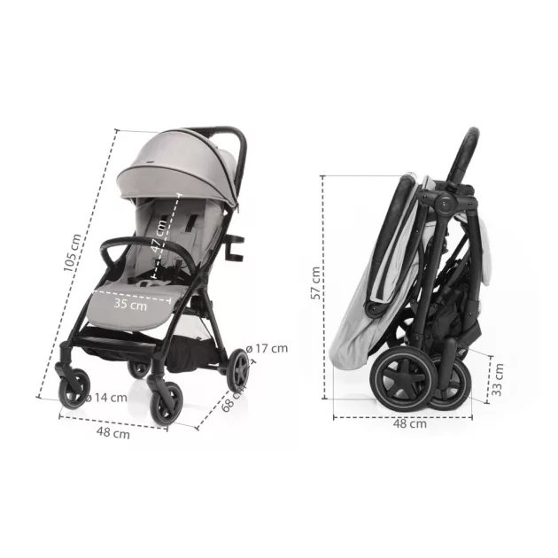 Zopa Quiq 2 babakocsi  Metal Grey