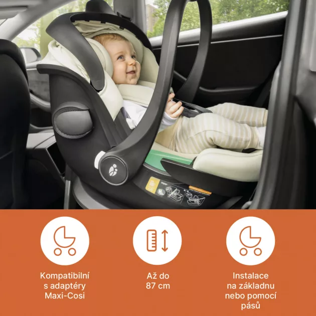 Zopa XM Plus i-Size szett (babahordozó + bázis) Boss Grey