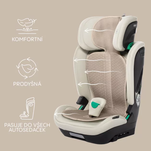 Zopa Lélegző autósülés párna Breeze sc. 2/3 Ivory Beige