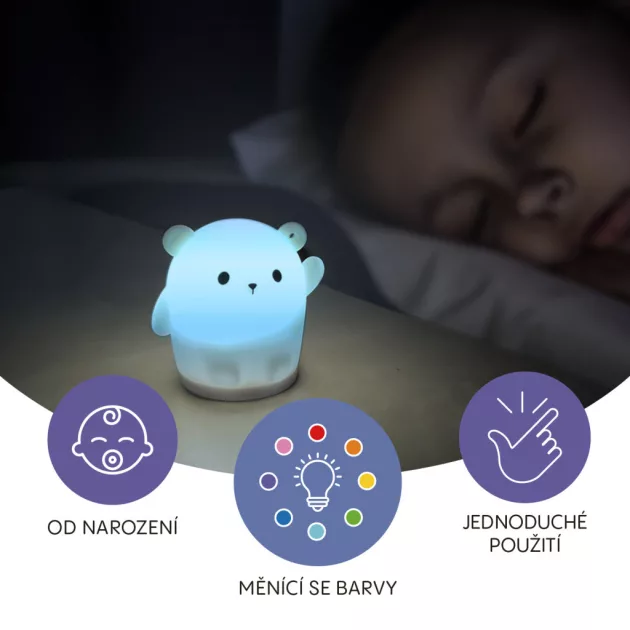 Zopa Függeszthető szilikon LED lámpa, maci Bear