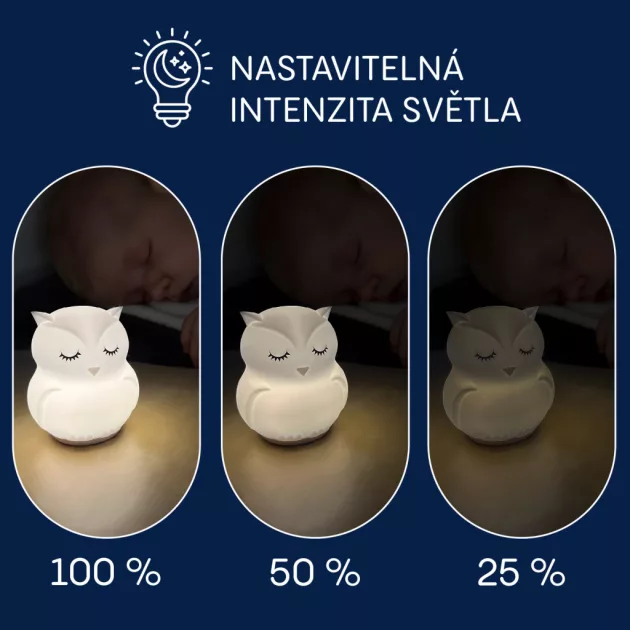 Zopa Szilikon LED éjszakai fény M-es méretben, nyuszi Rabbit