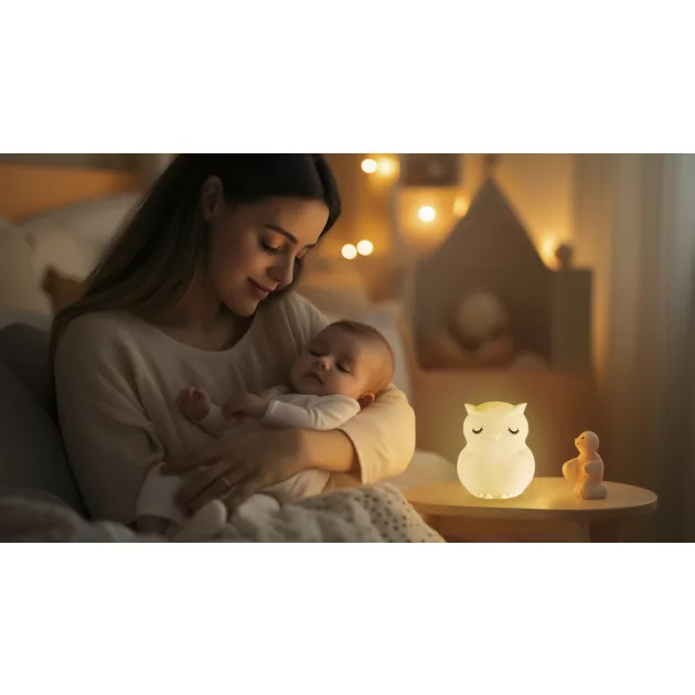 Zopa Szilikon LED éjszakai fény zenével L-es méretben, nyuszi Rabbit