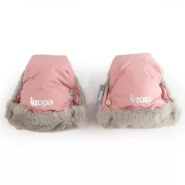 Zopa Fluffy téli kesztyű babakocsira, Old Pink