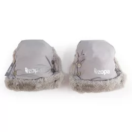 Zopa Fluffy téli kesztyű babakocsira, Foggy Grey