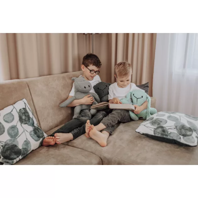 Zopa Kötött játék víziló, sötétszürke Dark Grey