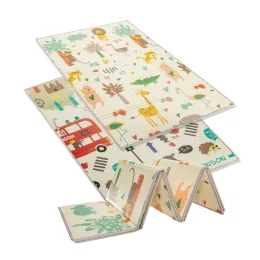   Zopa Multifunkciós összecsukható habszivacs játszószőnyeg – kétoldalas, 180 × 120 cm - Savana
