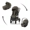 Britax Römer Smile 5Z Comfort Set Lux (Smile 5z babakocsi + mózeskosár + Baby-Safe Pro) - Linen Grey