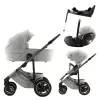 Britax Römer Smile 5Z Comfort Plus Set Lux (Smile 5z babakocsi + mózeskosár + Baby-Safe Pro + Vario Base 5Z) - Linen Grey