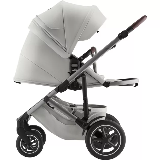 Britax Römer Smile 5Z Comfort Plus Set Lux (Smile 5z babakocsi + mózeskosár + Baby-Safe Pro + Vario Base 5Z) - Linen Grey