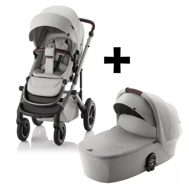 Britax Römer set multifunkciós babakocsi Smile 5Z + mózeskosár Lux Linen Grey