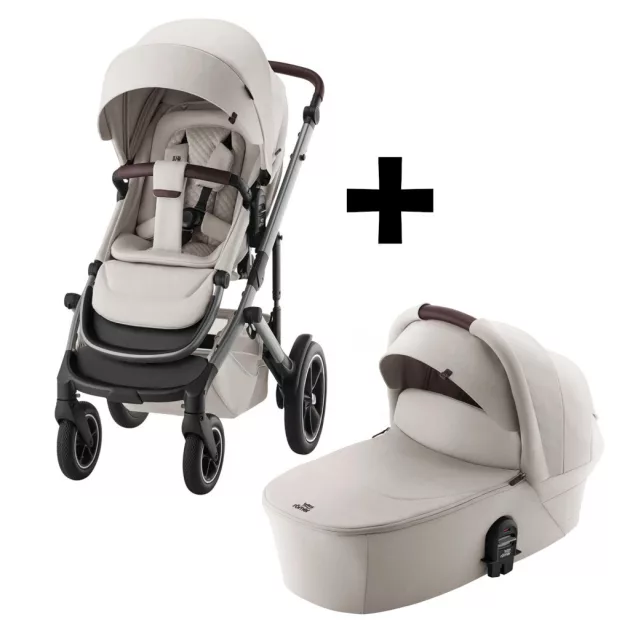 Britax Römer set multifunkciós babakocsi Smile 5Z + mózeskosár Lux Soft Taupe