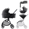 Britax Römer Rio Comfort Plus Core Set STYLE 4in1 (Rio babakocsi + mózeskosár + Baby-Safe Core babahordozó + Core bázis) Carbon Black