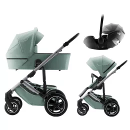   Britax Römer Smile 5Z Comfort Set Style (Smile 5z babakocsi + mózeskosár + Baby-Safe Pro) - Dusty Rose