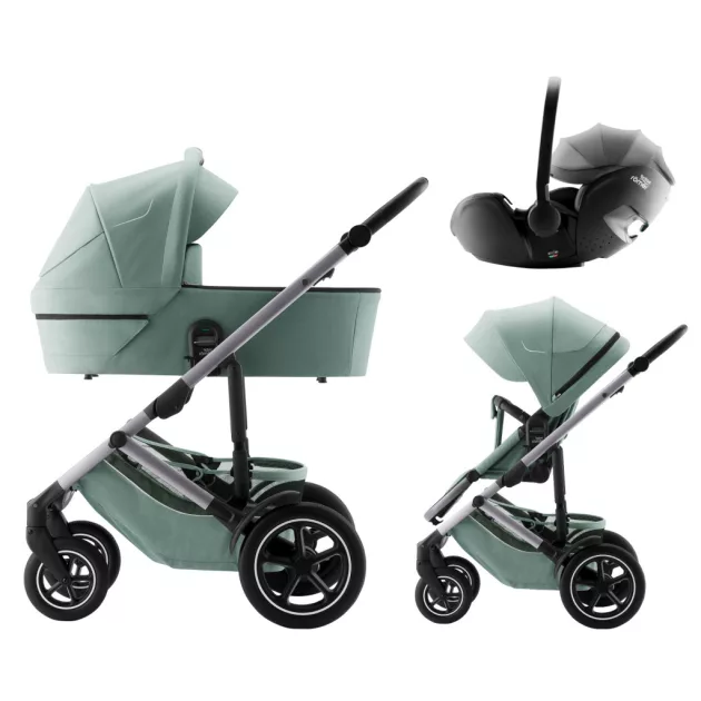 Britax Römer Smile 5Z Comfort Set Style (Smile 5z babakocsi + mózeskosár + Baby-Safe Pro) - Dusty Rose