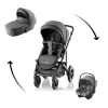BRITAX RÖMER Smile 5Z Comfort Core Set STYLE 3in1 (Smile 5Z babakocsi + mózeskosár + Baby-Safe Core babahordozó) Mineral Grey