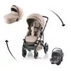BRITAX RÖMER Smile 5Z Comfort Core Set STYLE 3in1 (Smile 5Z babakocsi + mózeskosár + Baby-Safe Core babahordozó) Teak