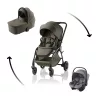 Britax Römer Rio Comfort Core Set LUX 3in1 (Rio babakocsi + mózeskosár + Baby-Safe Core babahordozó) Urban Olive