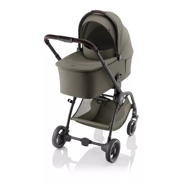 Britax Römer Rio Comfort Plus Set LUX 4in1 (Rio babakocsi + mózeskosár + Baby-Safe PRO babahordozó + Vario Base 5Z) Urban Olive
