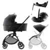 Britax Römer Rio Comfort Plus Set STYLE 4in1 (Rio babakocsi + mózeskosár + Baby-Safe PRO babahordozó + Vario Base 5Z) Carbon Black