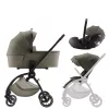 Britax Römer Rio Comfort Set LUX 3in1 (Rio babakocsi + mózeskosár + Baby-Safe PRO babahordozó) Urban Olive