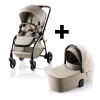 Britax Römer Essential STYLE Szett (Rio babakocsi + mózeskosár) Teak