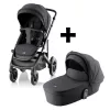 Britax Römer Smile 5Z Essential Set STYLE 2in1 (Smile 5Z babakocsi + mózeskosár) Carbon Black