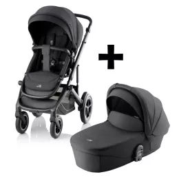   Britax Römer Smile 5Z Essential Set STYLE 2in1 (Smile 5Z babakocsi + mózeskosár) Carbon Black