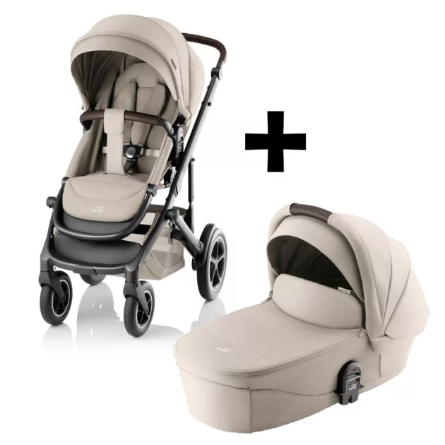 Britax Römer Smile 5Z Essential Set STYLE 2in1 (Smile 5Z babakocsi + mózeskosár) Teak