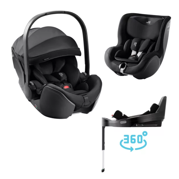 Britax Römer Moduláris rendszer STYLE 3in1 (Baby-Safe Pro + Vario Base 5Z + Dualfix 5z) Carbon Black