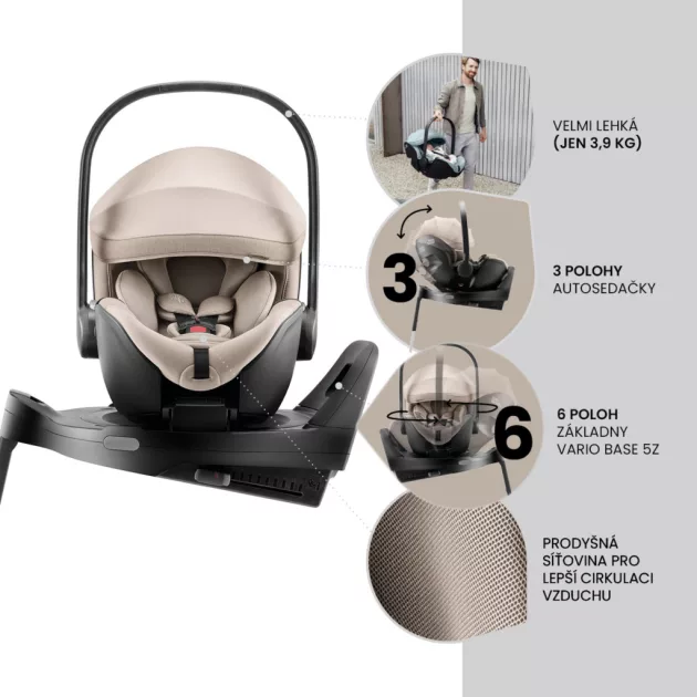 Britax Römer Moduláris rendszer STYLE 3in1 (Baby-Safe Pro + Vario Base 5Z + Dualfix 5z) Harbor Blue