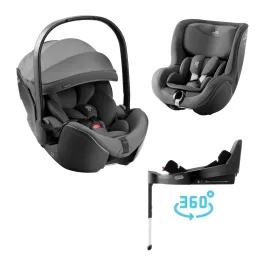   Britax Römer Moduláris rendszer STYLE 3in1 (Baby-Safe Pro + Vario Base 5Z + Dualfix 5z) Mineral Grey