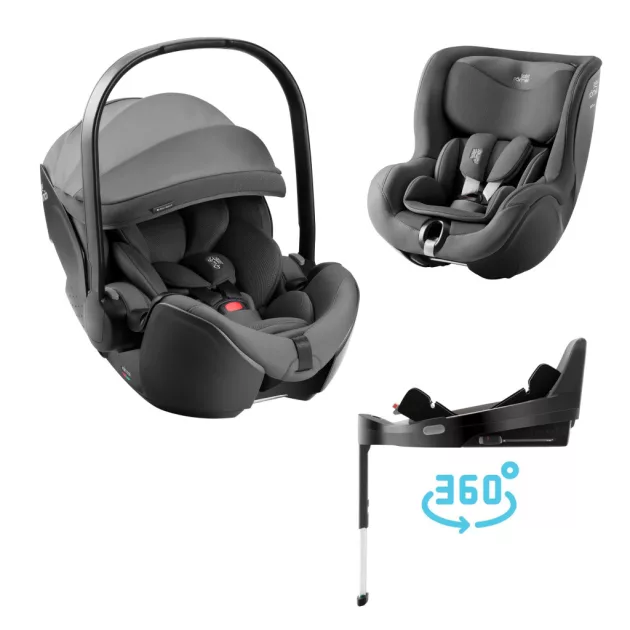 Britax Römer Moduláris rendszer STYLE 3in1 (Baby-Safe Pro + Vario Base 5Z + Dualfix 5z) Mineral Grey