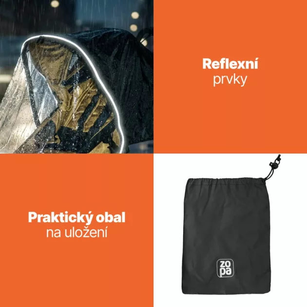 ZOPA Univerzális esővédő háromkerekű babakocsihoz