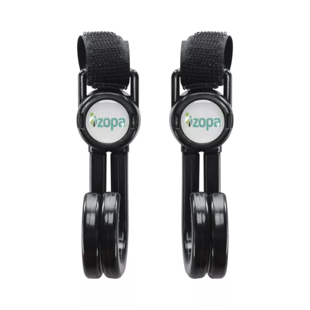 Zopa Dupla horog babakocsihoz 2 darab - Black