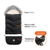 ZOPA Winter footmuff Fluffy Combi Arctic Black