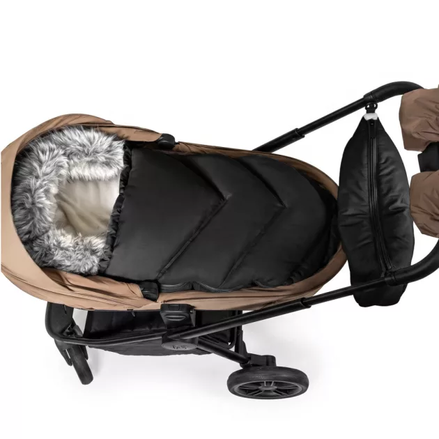 ZOPA Winter footmuff Fluffy Combi Arctic Black