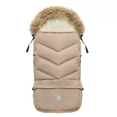 ZOPA Winter footmuff Fluffy Combi Creamy Beige