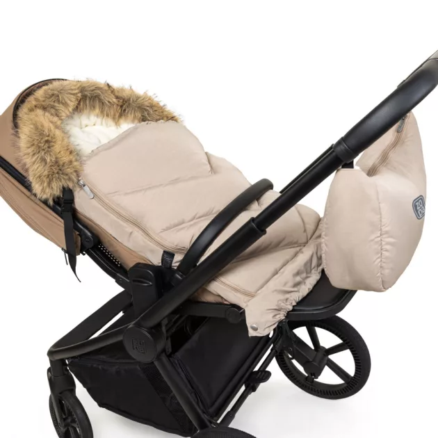 ZOPA Winter footmuff Fluffy Combi Creamy Beige
