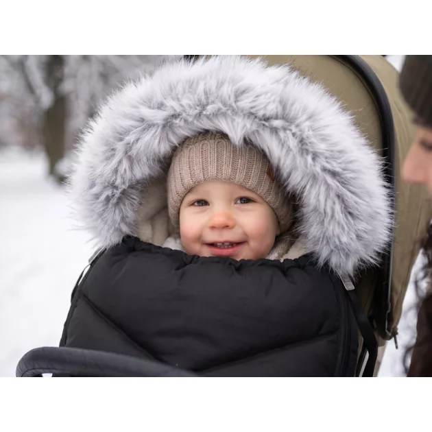 ZOPA Winter footmuff Fluffy Combi Creamy Beige