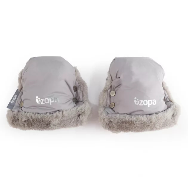 Zopa Fluffy téli kesztyű babakocsira - Foggy Grey