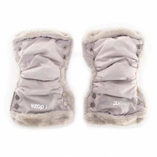 Zopa Fluffy téli kesztyű babakocsira - Foggy Grey