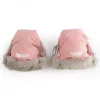 Zopa Fluffy téli kesztyű babakocsira - Old Pink