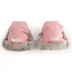 Zopa Fluffy téli kesztyű babakocsira - Old Pink