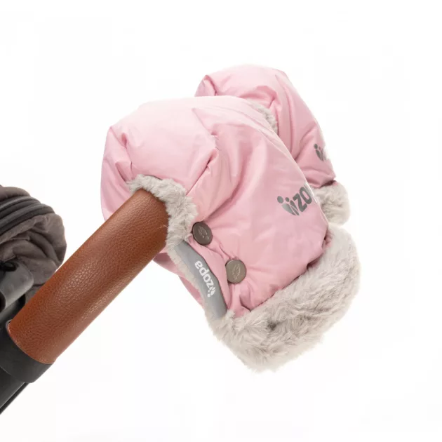 Zopa Fluffy téli kesztyű babakocsira - Old Pink