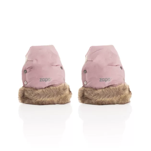 Zopa Fluffy 2 téli kesztyű babakocsira - Old Pink
