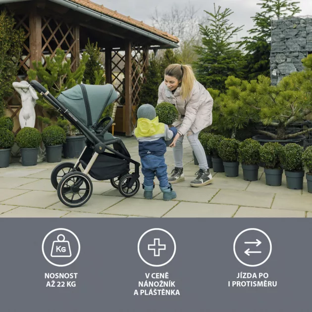 Zopa Set stroller Move Cross 2 + carrycot XL All Black
