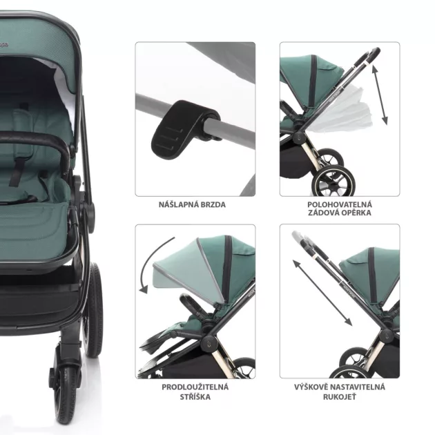 Zopa Set stroller Move Cross 2 + carrycot XL All Black