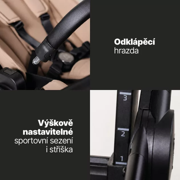 ZOPA Zopa Move Cross 5X babakocsi Latte Beige