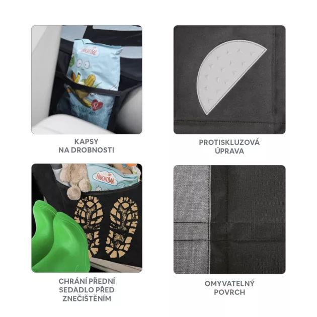 Zopa Mosható ülésvédő - Black